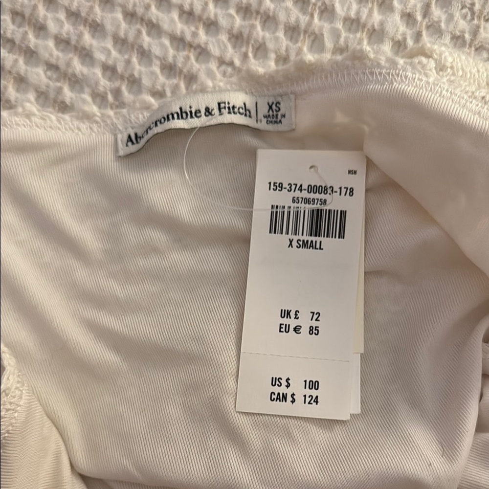 Abercrombie & Fitch Mini Crochet Style Dress NWT - Picture 3 of 3